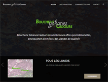 Tablet Screenshot of boucherie-yohanes-cadours.com